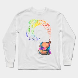 Cute Elephant Long Sleeve T-Shirt